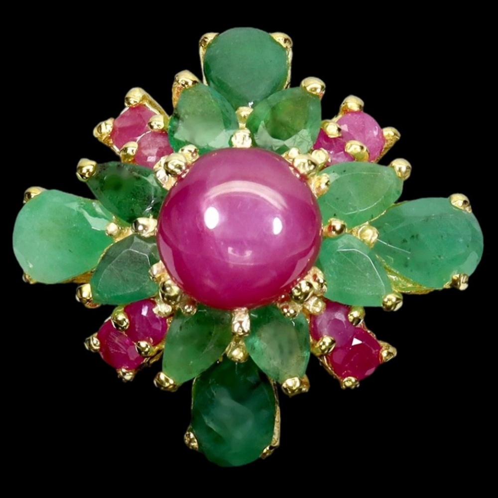 Genuine Ruby & Emerald Ring, Invest In Genuine Gemstones
See Video